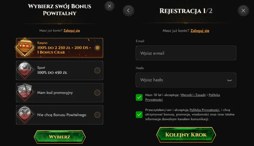 Legiano Casino Jak Zarejestrować Się